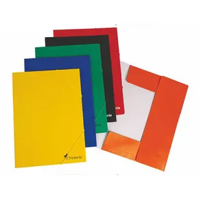 Tafeln mit Gummiband, orange, Karton, A4, VICTORIA
